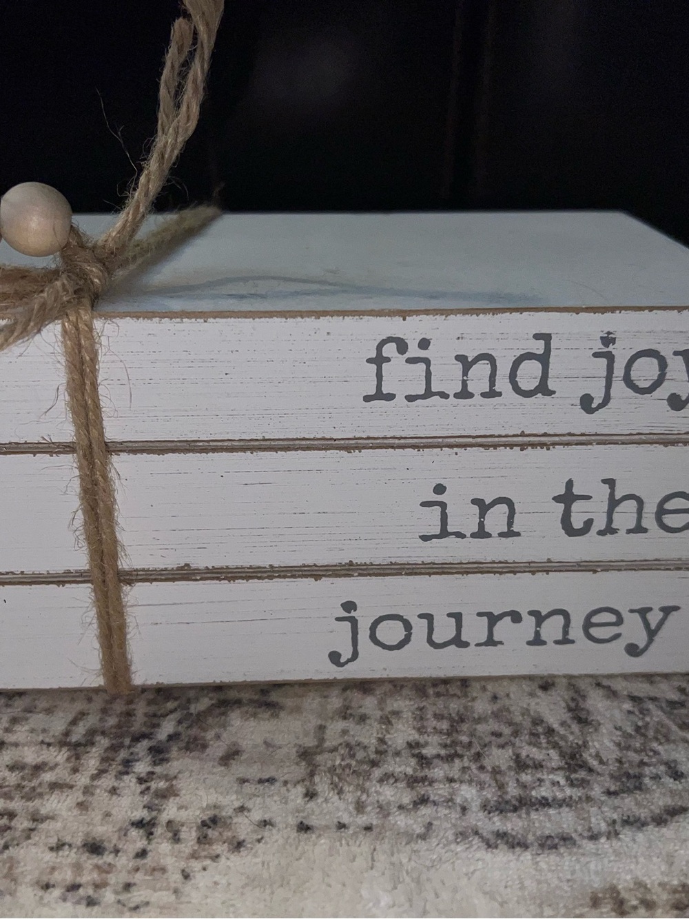 Find Joy in the Journey White Decorative Block Set by